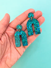 Load image into Gallery viewer, Teal Glitter Arches
