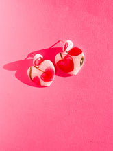 Load image into Gallery viewer, Cherry Heart Dangles