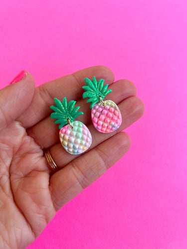 Pastel Pineapple Earrings