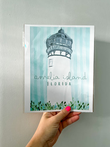 Amelia Island Lighthouse Print