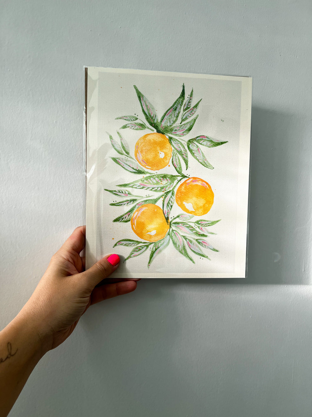 Citrus Dreams Print on Canvas Paper